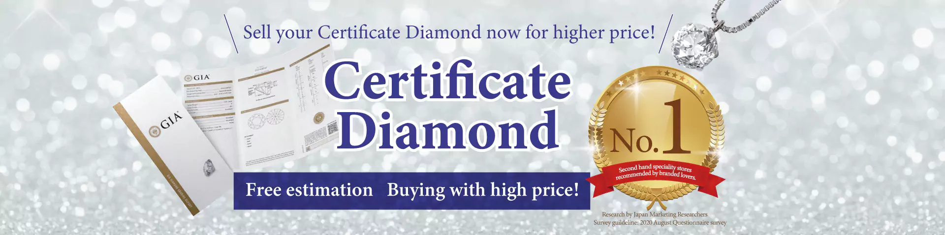 Free estimation of certificate diamond