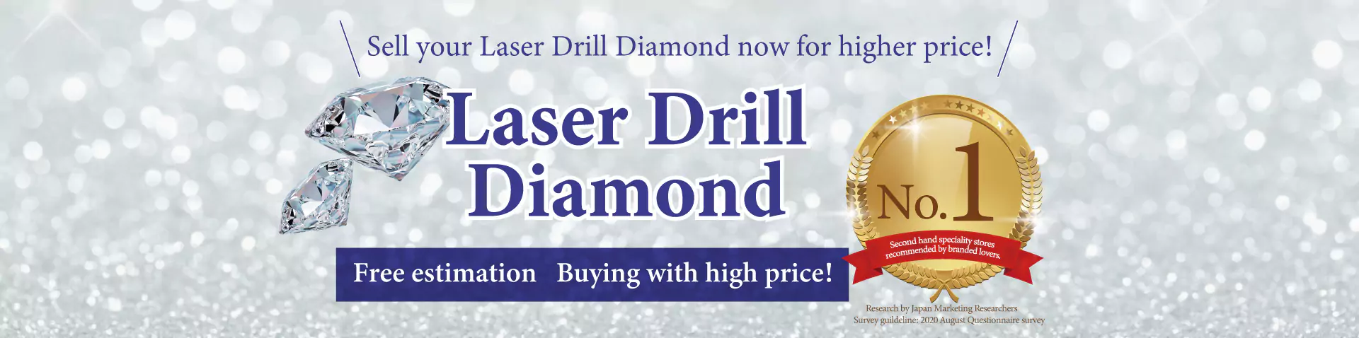 Free estimation of laser drill diamond